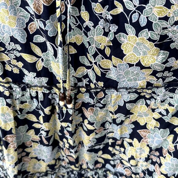 NWT Heartloom Sz S 100% Cotton Boho Batik Tiered Maxi Skirt Cottagecore Prairie - Picture 2 of 7